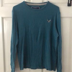 Blue vintage fit henley